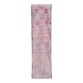 Vintage Turkish rug from Oushak, hand-woven 87x297 cm