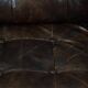 Vintage 1970s Design Armchair Made of Wood, Leather, and Webbing