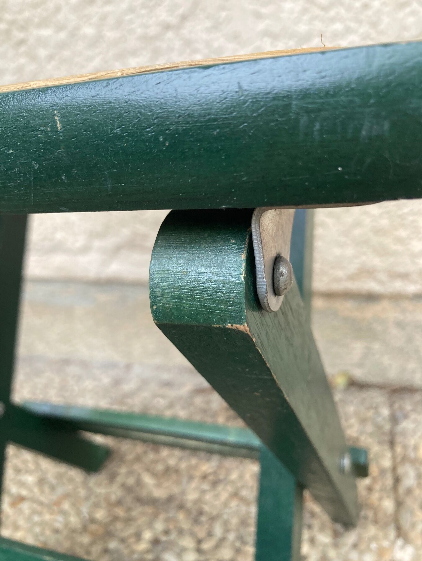 Folding stool in vintage canning