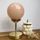 Clichy Rose vintage glass globe lamp