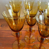 Series of blown glass stemware