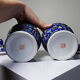 2 pots à gingembre vintage en porcelaine de Chine émaillée