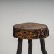 Tabouret en bois rustique fait à la main