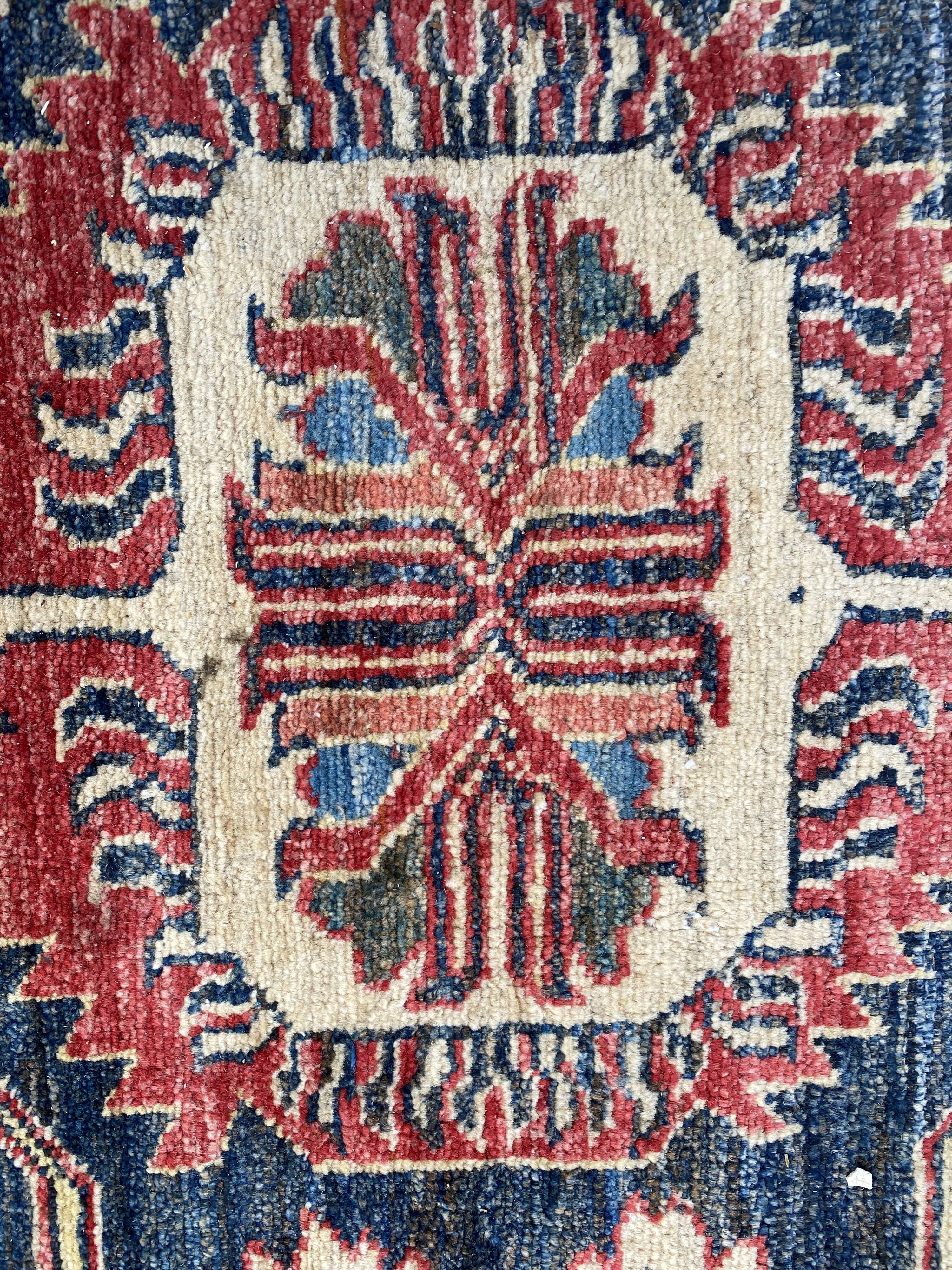 Large vintage rug Chobi Afghan handmade 274x404 cm