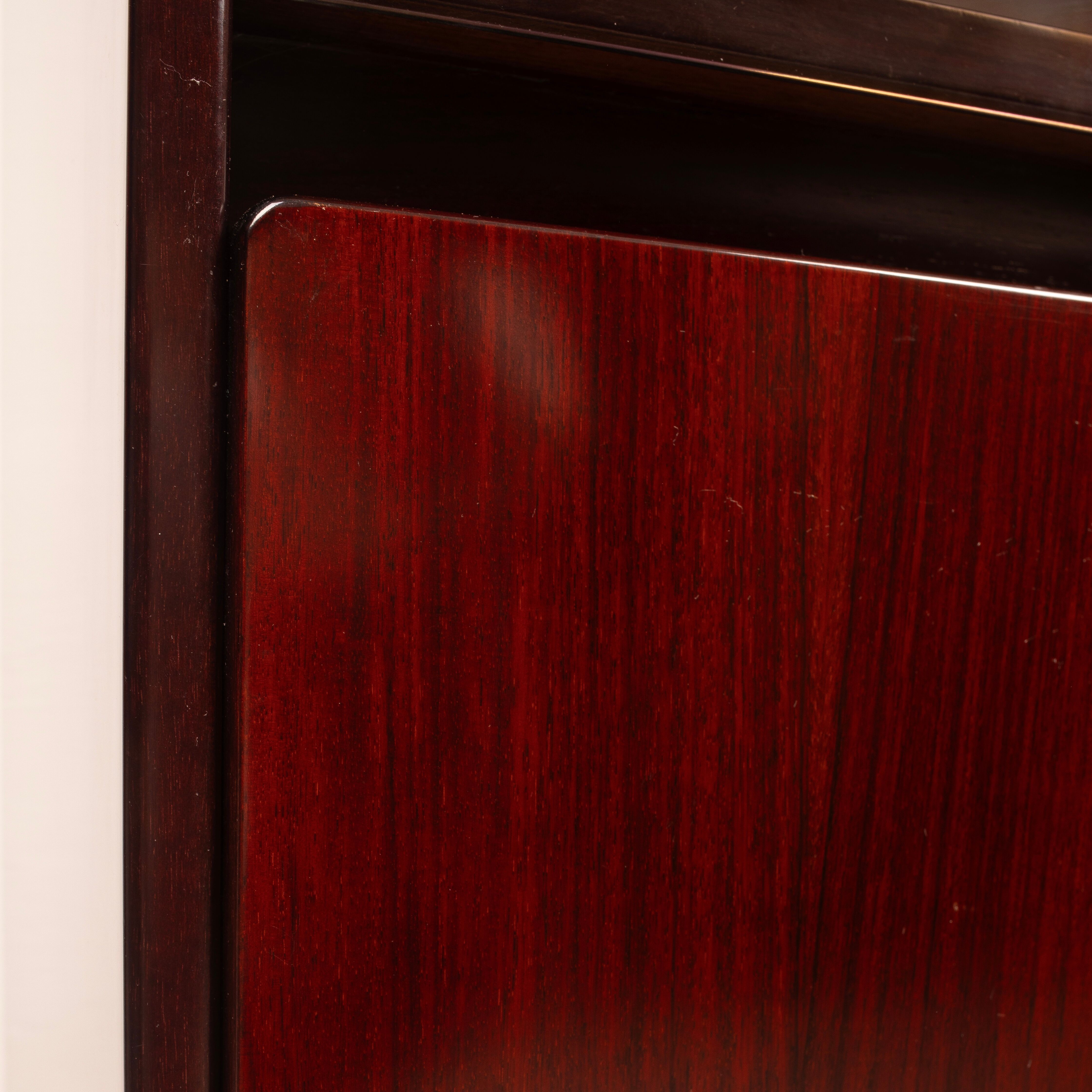 African Rosewood Daniel Cabinet by Paolo Piva for FAMA