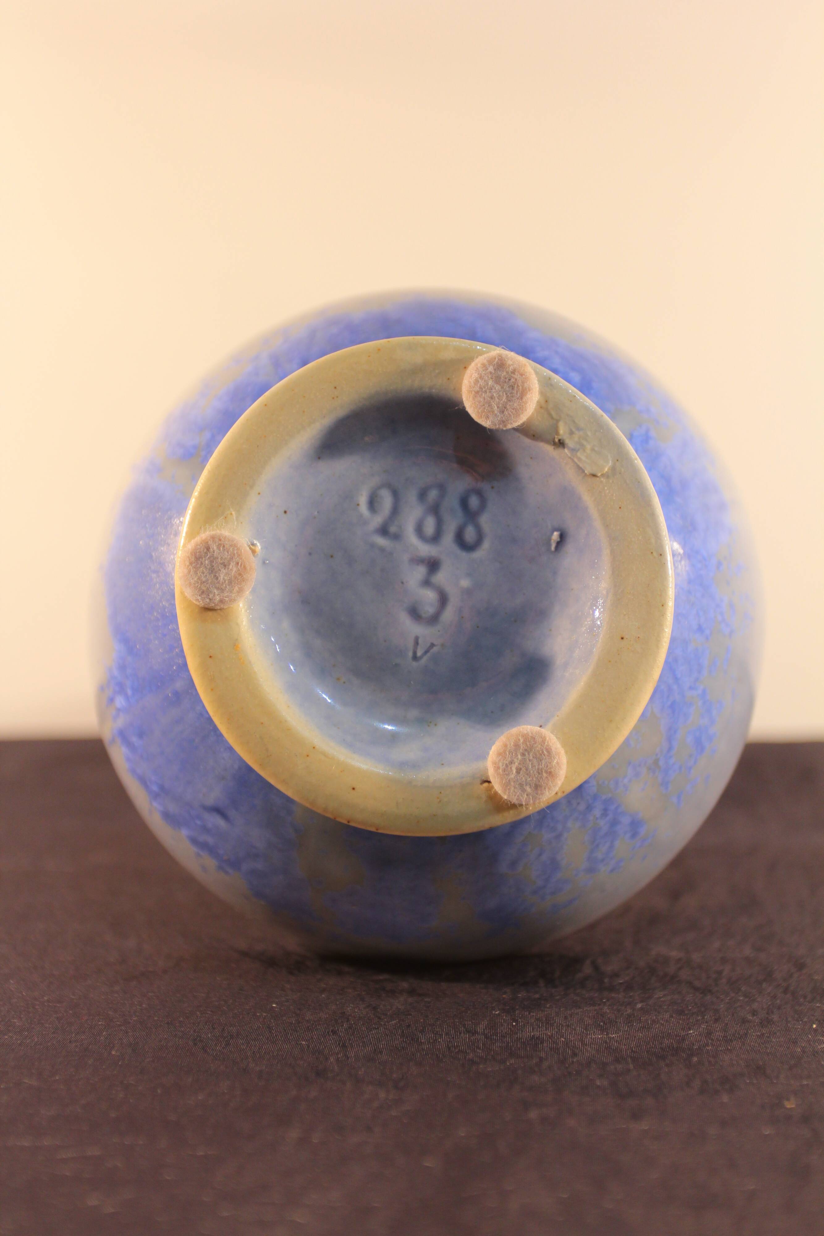 Soliflore in sandstone with crystalline enamels c. 1930-1940