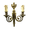 Louis XVI style bronze wall lamp with 2 lights