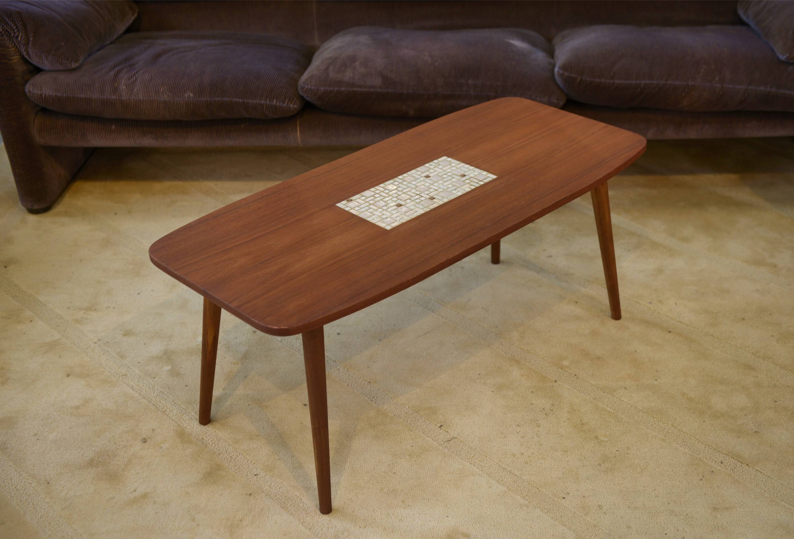 1960s Scandinavian mosaic coffee table