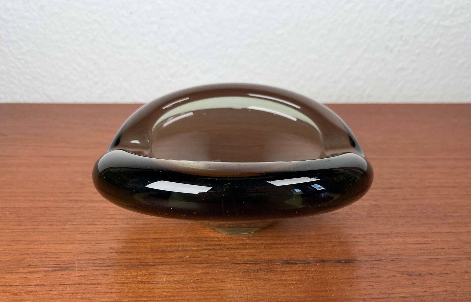 Mid-Century Danish Glass Ashtray by Per Lütken for Holmegaard, 1962