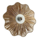 Applique fleur en raphia tressé – 40×9 cm