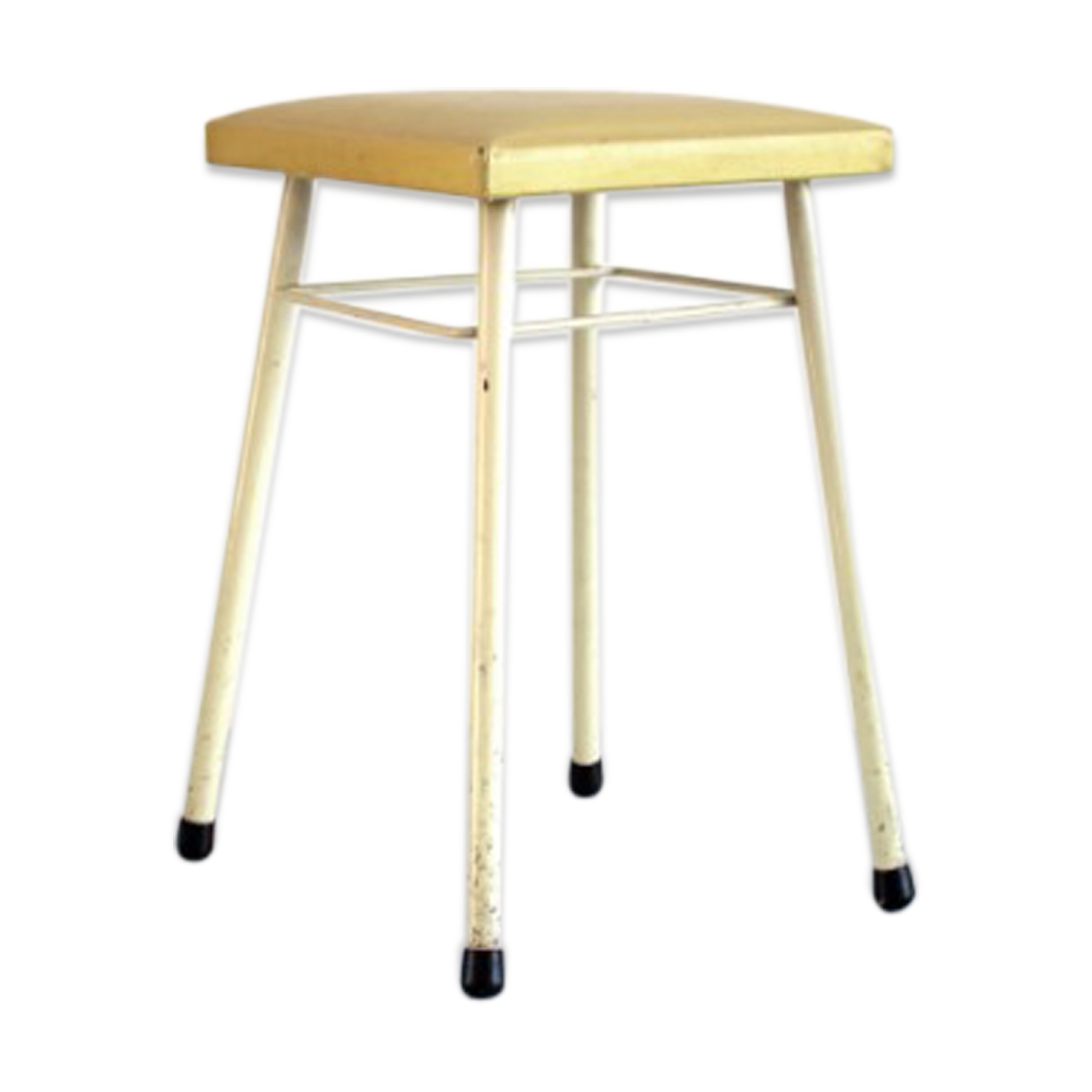 Tabouret en métal Barbantia années 60