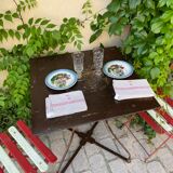 Wrought iron pedestal table