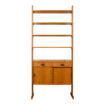 1960s Mid-Century Oak Bookcase by IKEA