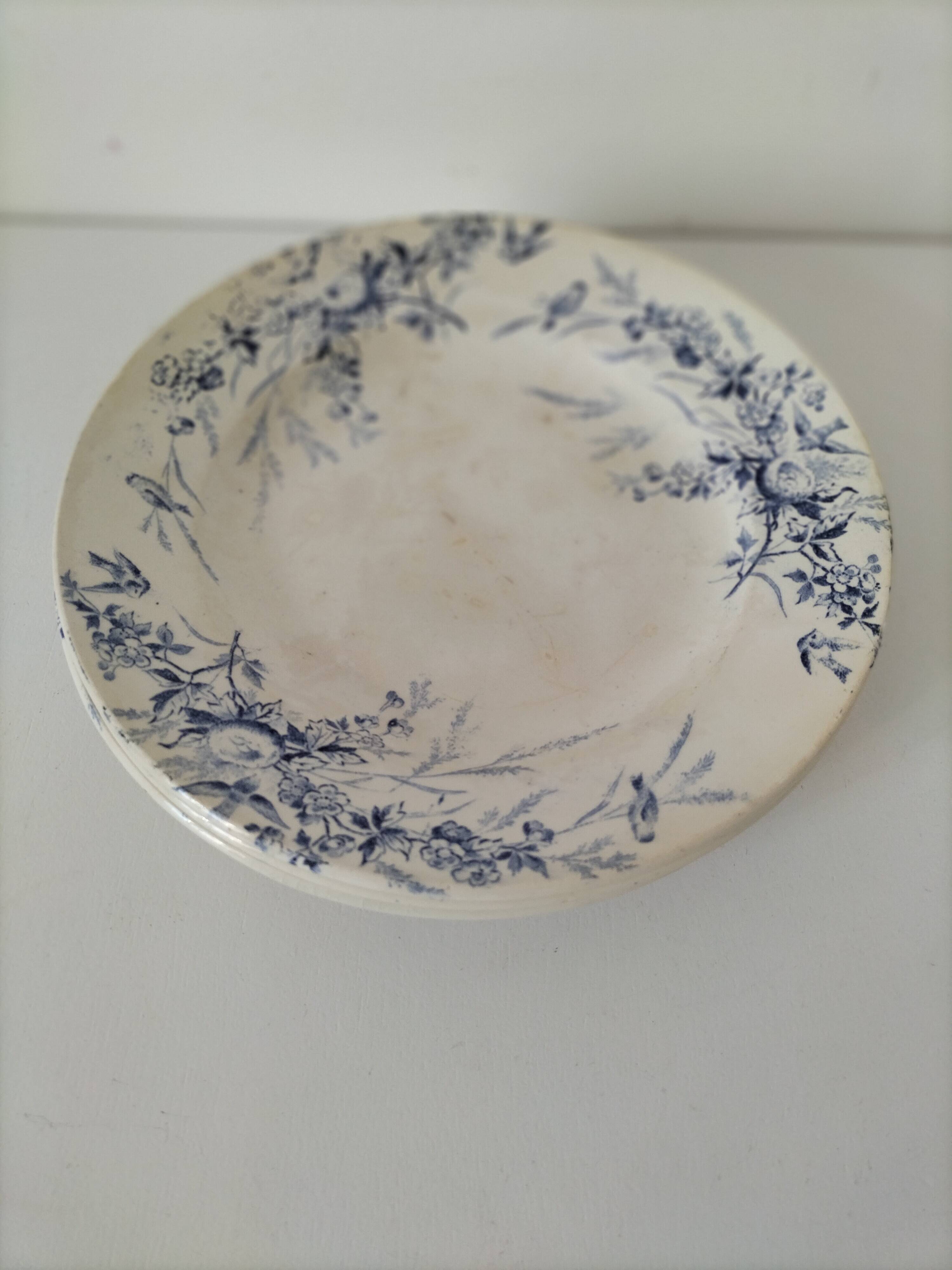 Creil Montereau Plates Linotte Model