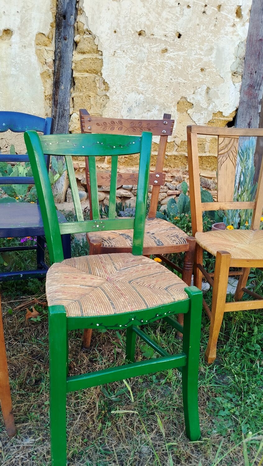 6 antique chairs