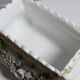 Small antique German porcelain planter Putti 19th century Meissen style