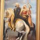 Oil Painting Canvas Orientalist Horseman Falcon Arab Hunting