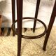 Curved wooden bar stool and cannage