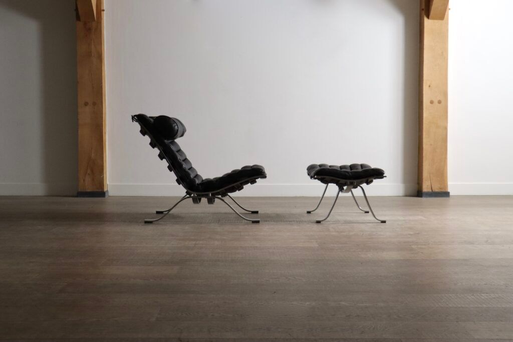 Arne Norell Ari lounge chair with ottoman Sweden 1966