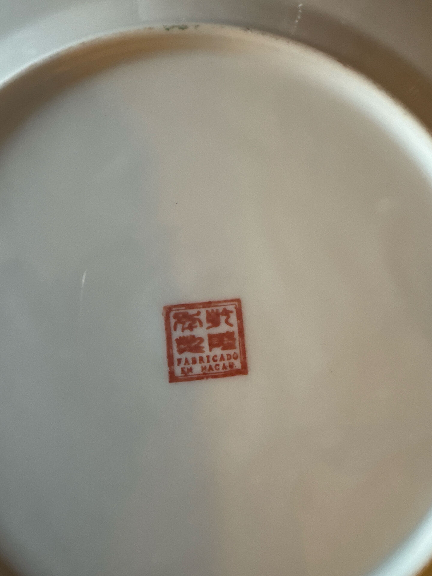 Hand-painted dessert plate