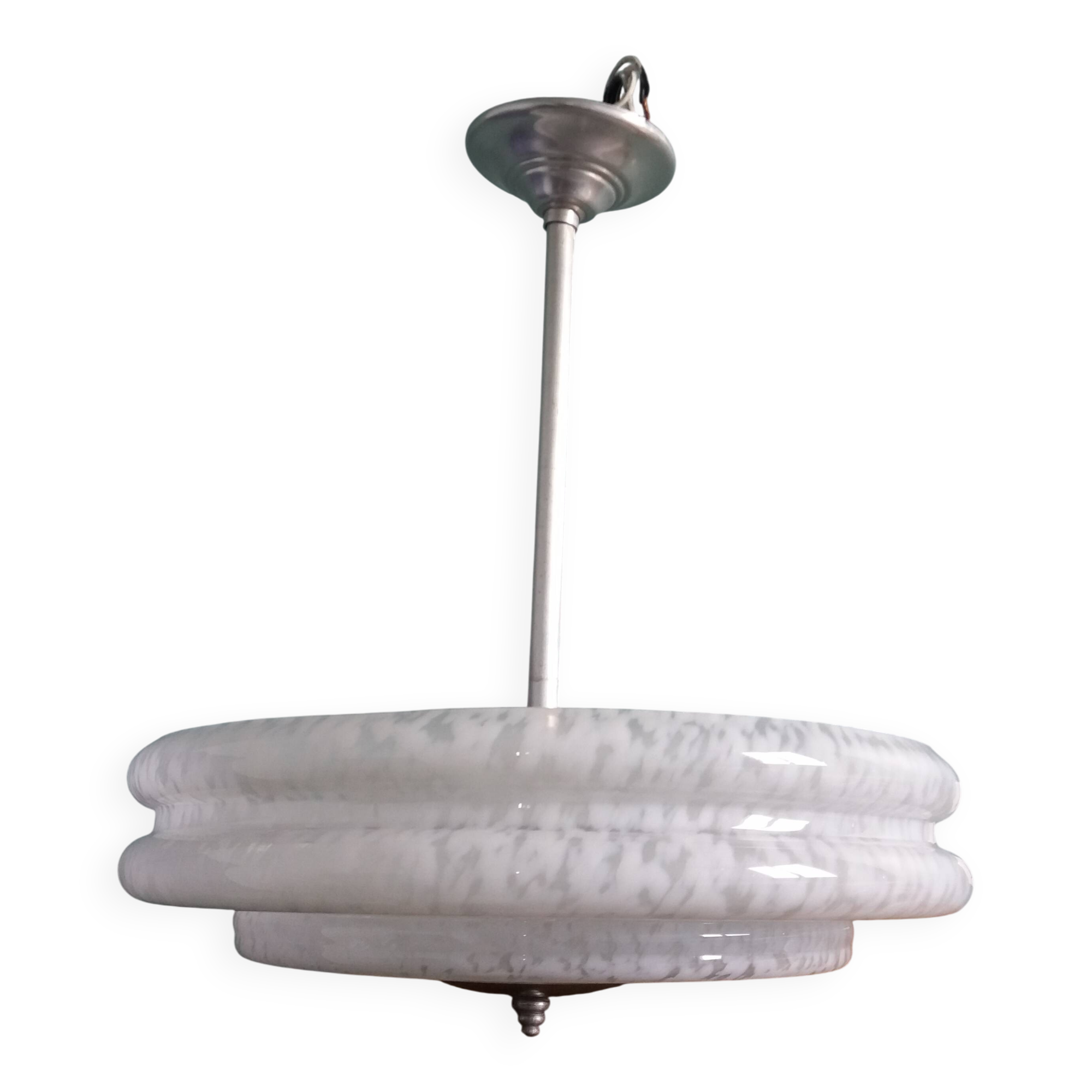 Art Deco glass globe pendant from Clichy