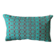 Housse de coussin Kachin bordeaux et turquoise (RIDA)