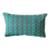 Housse de coussin Kachin bordeaux et turquoise (RIDA)