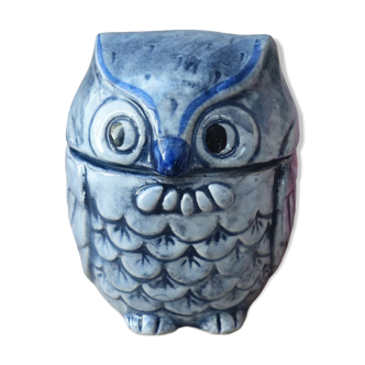 Old porcelain pot ceramic owl japan owl