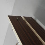 Vintage wall coat rack with 8 hooks and mirror