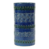 Vintage Italian Vase Ceramiche Minerva Blue Ceramic