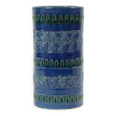 Vintage Italian Vase Ceramiche Minerva Blue Ceramic
