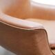 Vintage swivel desk chair in imitation leather