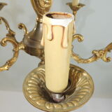 Bronze vintage five-pointed chandelier