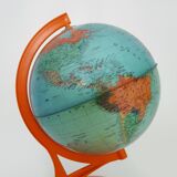 Globe terrestrial map world Editions Rico Florence Year 70