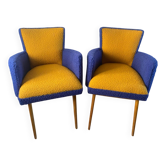 Paire de fauteuils vintage