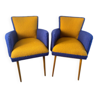 Paire de fauteuils vintage