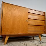 Vintage Oak Sideboard by Jiří Jiroutek, 1960s, Czechoslovakia