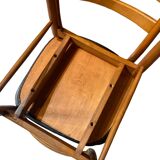 Set of six wooden chairs