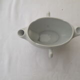 Lean fat saucière in white earthenware