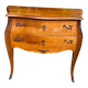 Vintage Louis XV commode in light solid wood, France 1920.