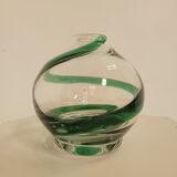 Bi-color blown glass vase Köln 1960s