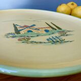 Large round dish signed lou sietoun