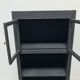 Matte 1930s black glass cabinet
