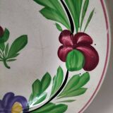 Old opaque plate from Sarreguemines