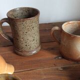Set of stoneware cups