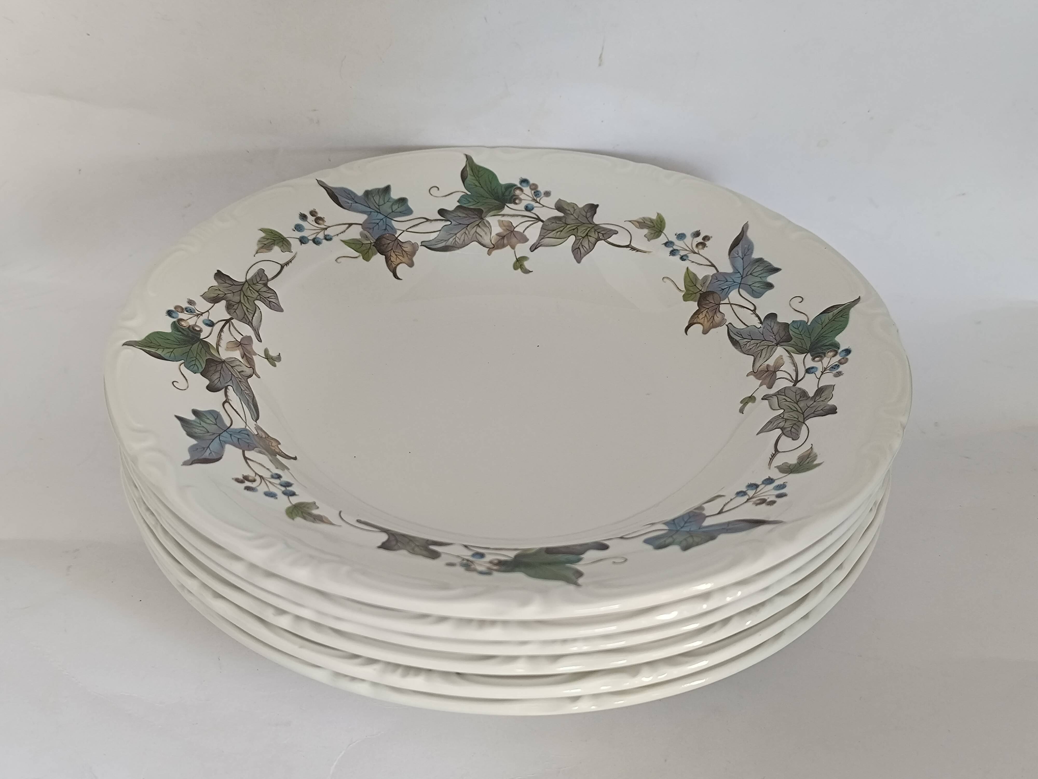 Royal China Vigo porcelain soup plates