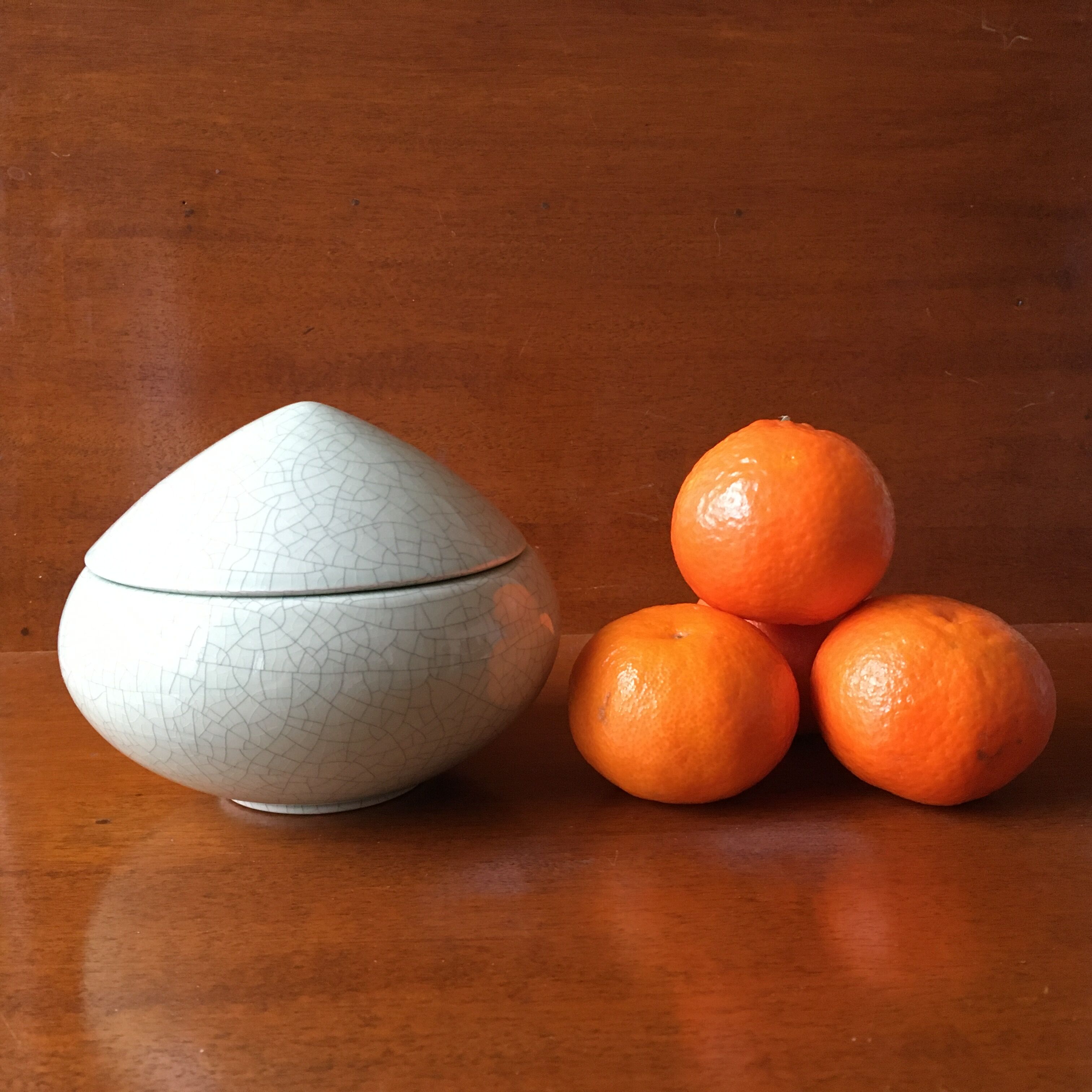 Charolles cracked earthenware box