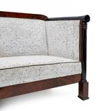 19th Century Biedermeier Mahogany Feather Two Armchairs and Sofa, Vienna