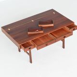 Bureau Peter Lovig Flip-Top Partners en palissandre, Lovig, Danemark, 1960