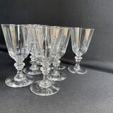 Blown and cut crystal glasses